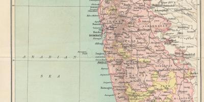 Kart av Bombay presidentskap