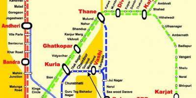 Mumbai central line stasjoner kart