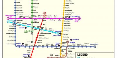 Mumbai metro linje 3 rute kart