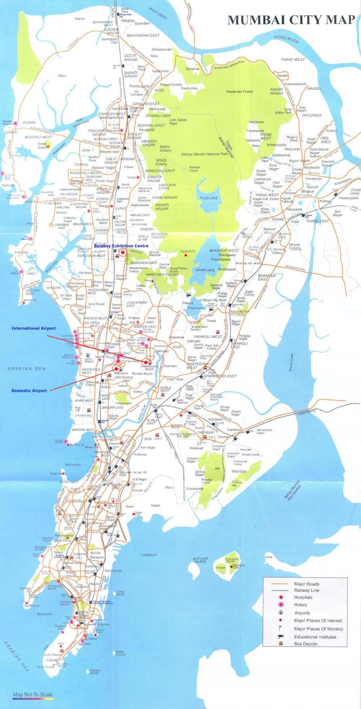 kart av Bombay