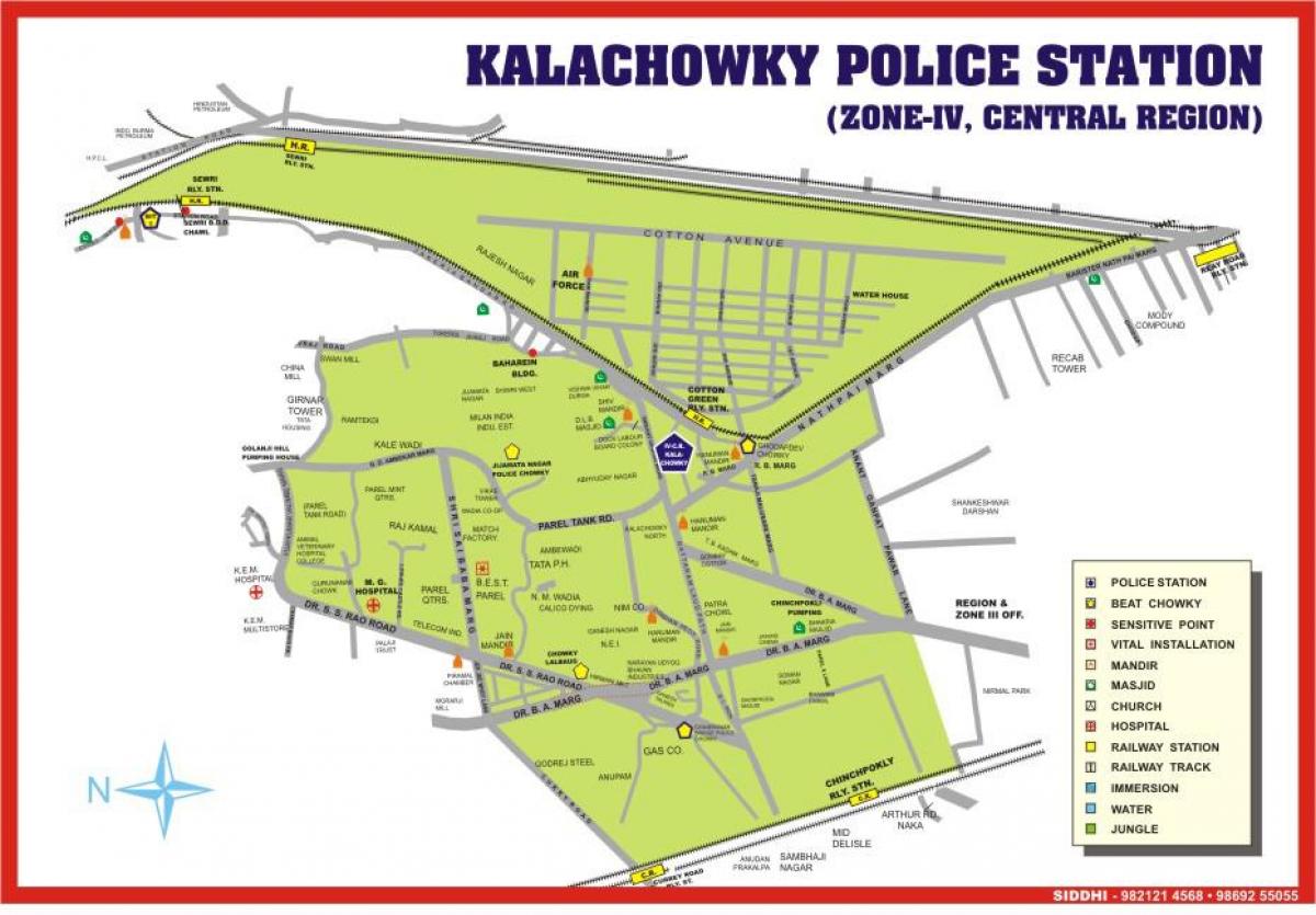 kart over Kalachowki Mumbai