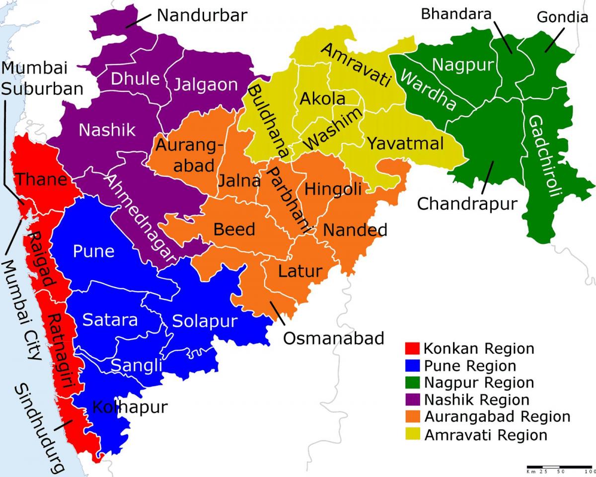 kart av Mumbai, Maharashtra