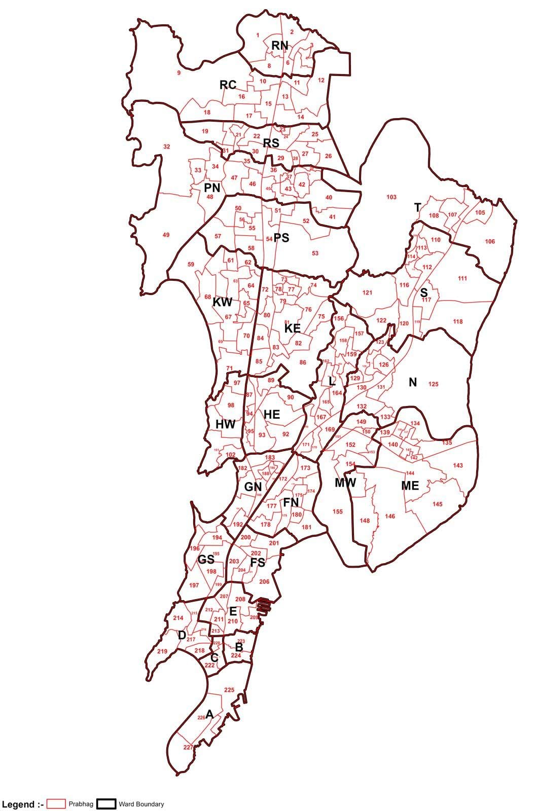 Mumbai kart området klok