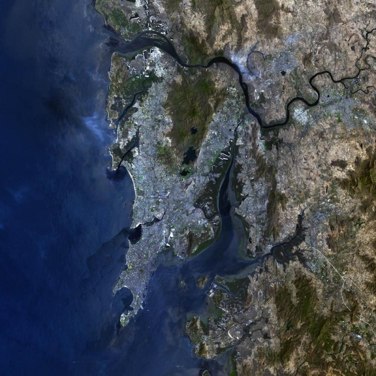 satellitt kart over Mumbai