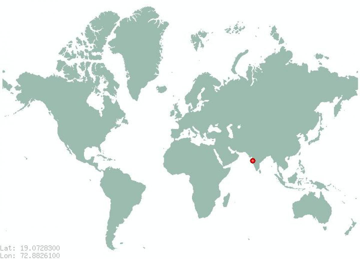 Mumbai på verdens kart